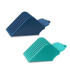 10 Professional Hair Clipper Guards Cutting Guides Fits for Most Wahl Clippers with Organizer, Color Coded Clipper Combs Replacement - 1/16" to 1"