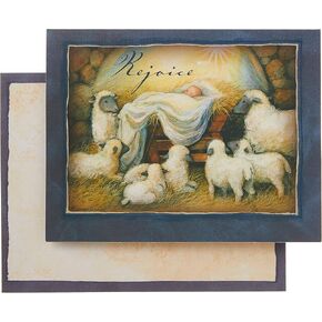 LANG -"Rejoice", Boxed Christmas Cards, Artwork by Susan Winget" - 18 Cards, 19 envelopes - 5.375" x 6.875"