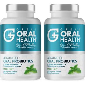 Childrens Oral Probiotics – Oral Care Probiotic for Kids Cavity Prevention & Bad Breath Treatment Supplement w/BLIS K12 M18 Mouth & Gum Health Dentist Formulated 30 Lozenge Strawberry –eBook Included