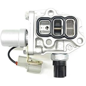 15810-PAA-A01 15810-PAA-A02 Spool Valve VTEC Solenoid Valve Assembly With Timing Oil Pressure Switch Gasket Compatible With Accord 4 Cylinder Odyssey 1998-2002