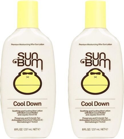 Sun Bum Cool Down Aloe Vera Gel | Vegan After Sun Care with Cocoa Butter to Soothe and Hydrate Sunburn | 8 oz in Saudi Arabia