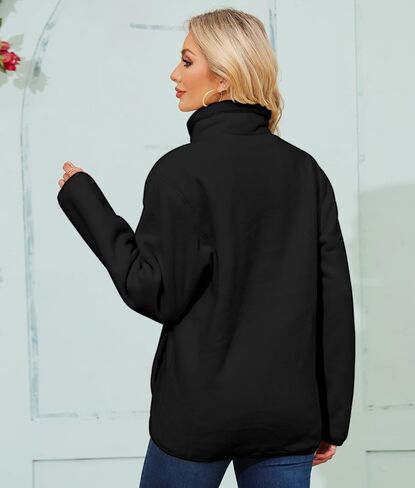 Women's Fleece Sherpa Jacket Fuzzy Zip Up Long Sleeve Casual Coat Soft Warm Fleece Jacket Outerwear With Pockets in Saudi Arabia