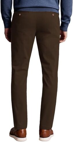 Men's Comfort Slim-fit Stretch Chino Pant Flat Front Solid Casual Pants in Saudi Arabia