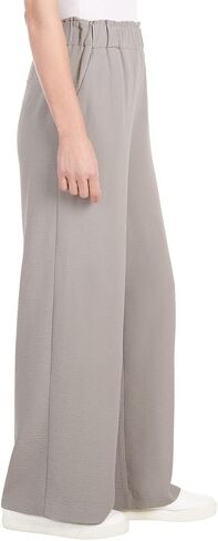 Hilary Radley Women's Wide Leg Crinkle Pants with Elasticwaistband in Saudi Arabia