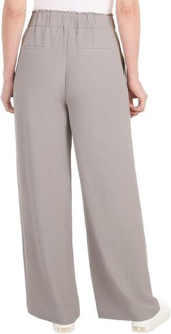 Hilary Radley Women's Wide Leg Crinkle Pants with Elasticwaistband in Saudi Arabia