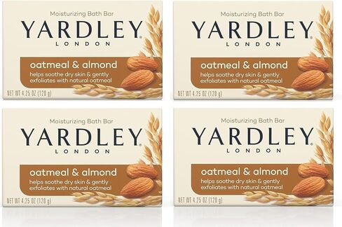 Yardley Oatmeal and Almond Bar Soap, Oatmeal & Almond, 4 Ounce in Saudi Arabia