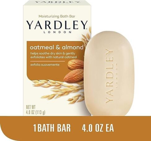 Yardley Oatmeal and Almond Bar Soap, Oatmeal & Almond, 4 Ounce in Saudi Arabia