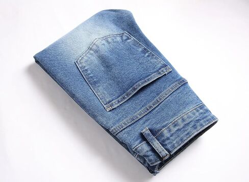 LZLER Mens Ripped Jeans,Distressed Destroyed Slim Fit Straight Leg Denim Pant with Holes in Saudi Arabia