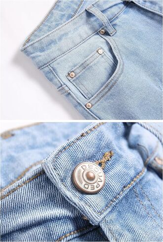 LZLER Mens Ripped Jeans,Distressed Destroyed Slim Fit Straight Leg Denim Pant with Holes in Saudi Arabia