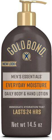 Gold Bond Men's Essentials Everyday Moisture Daily Body & Hand Lotion, 21 oz., With Vitamin C in Kuwait