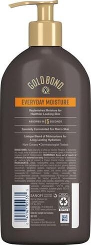 Gold Bond Men's Essentials Everyday Moisture Daily Body & Hand Lotion, 21 oz., With Vitamin C in Kuwait