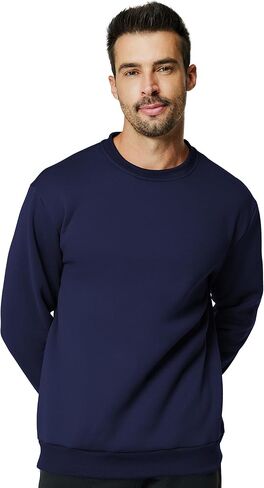 Men's Crewneck Sweatshirt Casual Long Sleeve Sweat Shirts Athletic Fleece Basic Pullover Shirts in Saudi Arabia