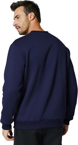 Men's Crewneck Sweatshirt Casual Long Sleeve Sweat Shirts Athletic Fleece Basic Pullover Shirts in Saudi Arabia