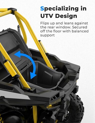 KEMIMOTO UTV Rear Storage Cargo Box Compatible with RZR XP 1000 / Turbo / 4 Turbo / 4 1000/900 / 4 900 / S 900 / S1000 / S4 1000 Large Capacity UTV Bed Tool Storage Box Replace OEM # 2881193 in Saudi Arabia