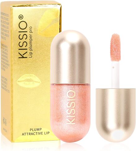 KISSIO Lip Plumper Set,Natural Lip Plumper,Lip Care, Derol Lip Plumper Gloss,Lip Moisturizing Beautiful,Day Ues And Night Ues Set,4PCS Lip Plumper Gloss,5.5 ml*4 in Saudi Arabia