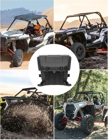 KEMIMOTO UTV Rear Storage Cargo Box Compatible with RZR XP 1000 / Turbo / 4 Turbo / 4 1000/900 / 4 900 / S 900 / S1000 / S4 1000 Large Capacity UTV Bed Tool Storage Box Replace OEM # 2881193 in Saudi Arabia