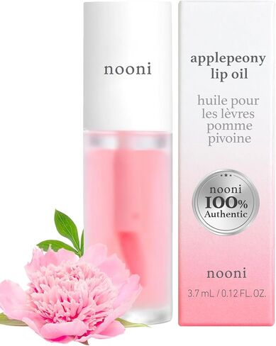 NOONI Korean Lip Oil - Appleberry | Lip Stain, Gift, Moisturizing, Revitalizing, and Tinting for Dry Lips with Raspberry Fruit Extract, 0.12 Fl Oz in Kuwait