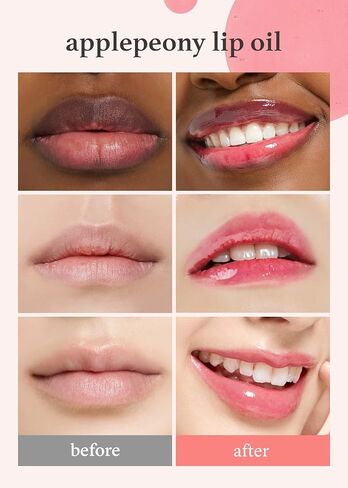 NOONI Korean Lip Oil - Appleberry | Lip Stain, Gift, Moisturizing, Revitalizing, and Tinting for Dry Lips with Raspberry Fruit Extract, 0.12 Fl Oz in Kuwait