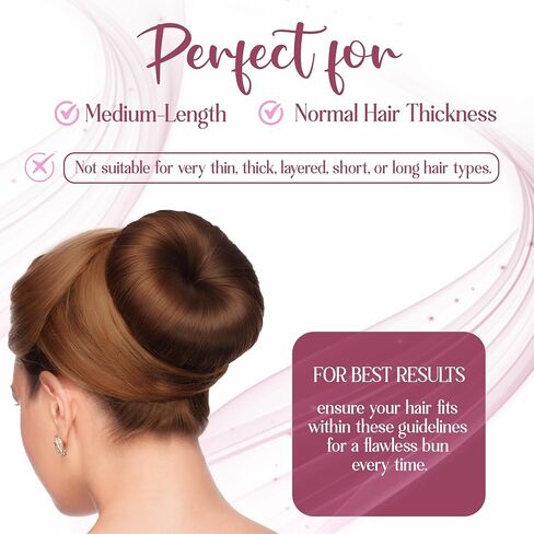 Women's Hair Bun Maker Tool - French Twist Hair Fold Wrap Snap Hair Accessories by Andlane (3 Blonde) in Saudi Arabia
