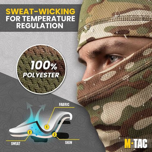 M-Tac Balaclava Face Mask for Men and Women - Motorcycle Full Face Mask - Shiesty Mask - Tactical Balaclava in Kuwait