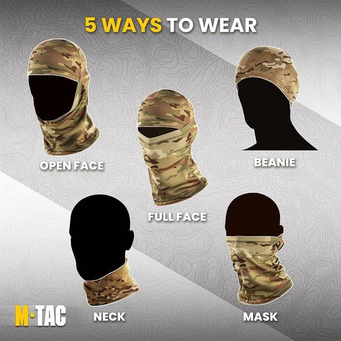 M-Tac Balaclava Face Mask for Men and Women - Motorcycle Full Face Mask - Shiesty Mask - Tactical Balaclava in Kuwait