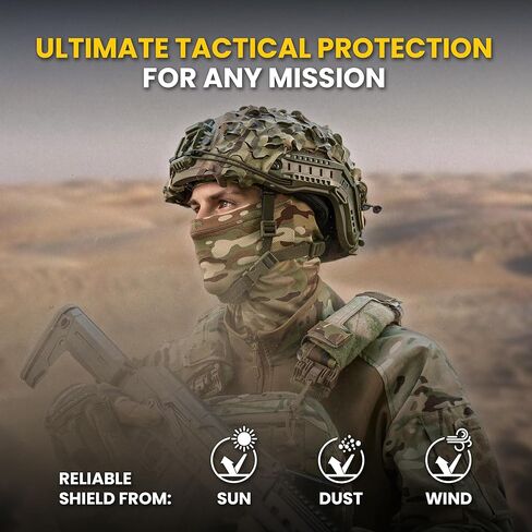 M-Tac Balaclava Face Mask for Men and Women - Motorcycle Full Face Mask - Shiesty Mask - Tactical Balaclava in Kuwait