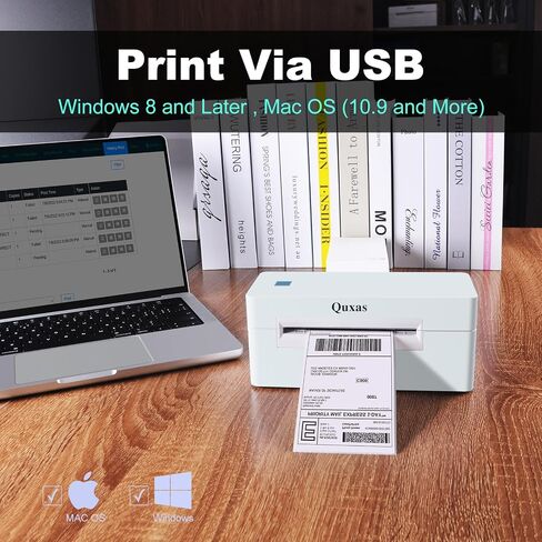USB Thermal ShippingJK-402A Label Printer 4X6 Lable Inkless Printer Compatible with Windows and Mac, Used for Ebay, Amazon, Shopify, Etsy, USPS in Saudi Arabia