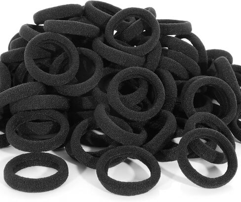 120 Pcs Baby Hair Ties, Cotton Toddler Hair Ties for Girls and Kids, Multicolor Small Seamless Hair Bands Elastic Ponytail Holders(15 Colors) in Saudi Arabia