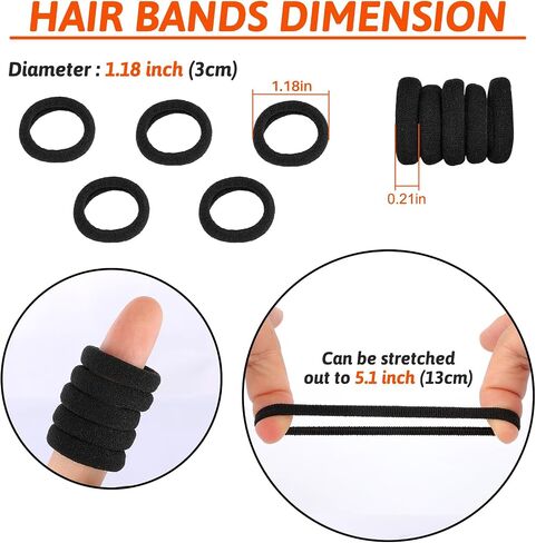 120 Pcs Baby Hair Ties, Cotton Toddler Hair Ties for Girls and Kids, Multicolor Small Seamless Hair Bands Elastic Ponytail Holders(15 Colors) in Saudi Arabia