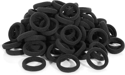 120 Pcs Baby Hair Ties, Cotton Toddler Hair Ties for Girls and Kids, Multicolor Small Seamless Hair Bands Elastic Ponytail Holders(15 Colors) in Saudi Arabia
