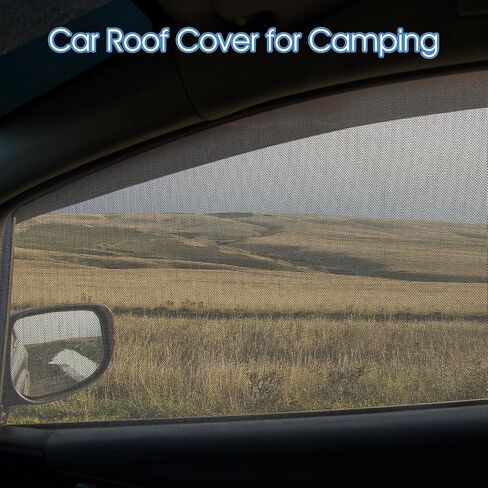 2PCS Magnetic Car Window Shades, Rear Side Window Sun Shades Protection from Heat & UV Breathable Mesh Privacy Shades Auto Curtains Baby Window Screen Covers for Camp Nap Sleep Breastfeeding in Saudi Arabia