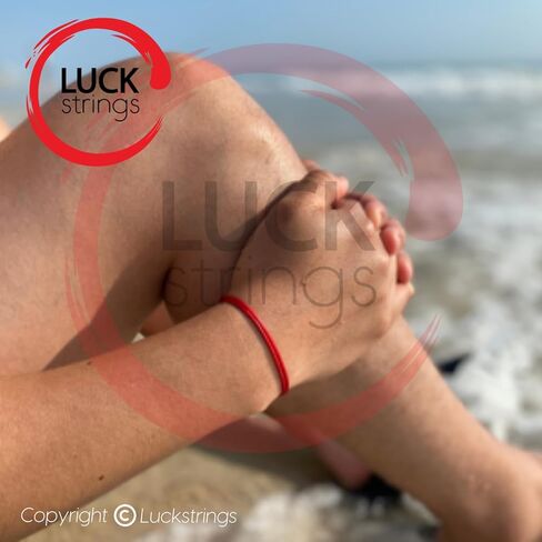 (عبوتان) سوار من النايلون الشمعي الأحمر قابل للتعديل للرجال والنساء - للجنسين مقاوم للماء وحماية العاطفة وقوة التعويذة وسحر الحظ السعيد والطاقة الحمراء سلسلة من الحب المصير in Kuwait