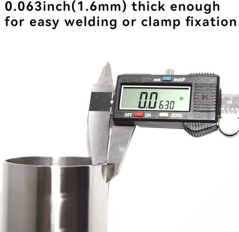 1.75 Inch Exhaust Pipe T201 Stainless Steel Exhaust Tubing,Tailpipe 1.75"OD to 1.75"ID Length 18"Straight Pipe Exhaust Universal Fitment,Connector Adapter Tubo Metal Tubing in Kuwait