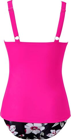 MOOSLOVER Women Sexy Twist Tankini Swimsuit Tummy Control High Waisted Two Piece Bathing Suit in Kuwait