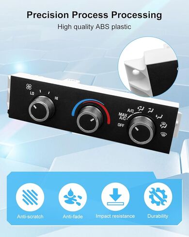 599-217 وحدة التحكم في المناخ الأمامية تناسب شيفروليه جي إم سي C4500 C5500 C6500 C7500 سافانا 1996-2020، وحدة التحكم في التدفئة والتهوية وتكييف الهواء، لوحة التحكم في المناخ لسخان مكيف الهواء in Kuwait