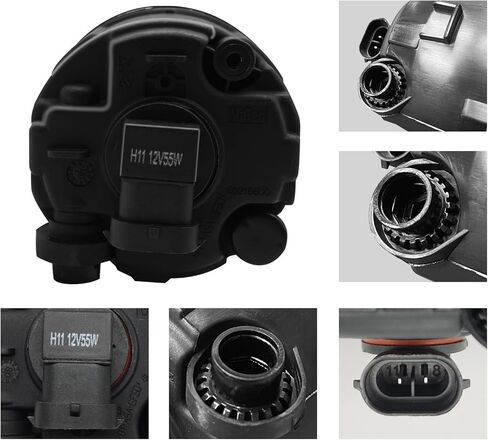 مصابيح الضباب WILD BEAR متوافقة مع مصابيح الضباب 11-15 Rogue/07-11 Versa/09-14 Cube Murano/11-14 Juke/14-15 Infiniti QX50 المتضمنة لمبات H11 12V 55W in Kuwait