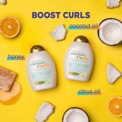 OGX Argan Oil of Morocco Curling Perfection Curl-Defining Cream, Hair-Smoothing Anti-Frizz Cream to Define All Curl Types & Hair Textures, Paraben-Free, Sulfated-Surfactants Free, 6 oz in Kuwait