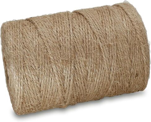 Jute Twine String 3mm Natural Thick Garden Twine String 1000 Feet Heavy Duty Hemp Brown Twine String for Crafts, Gift Wrapping, Photos String, Home Decor, Wedding, Christmas and Gardening. in Kuwait