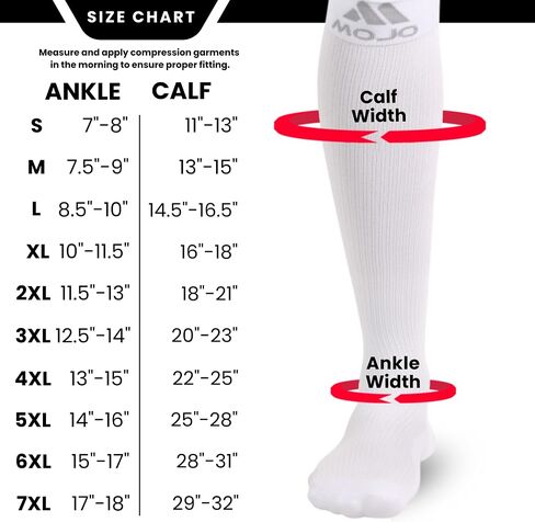 Mojo Premium Compression Socks - Boost Performance & Recovery with 20-30 mmHg Coolmax Support - Medical Quality Socks for Men & Women - Improve Circulation & Reduce Swelling - 1 Pair in Kuwait