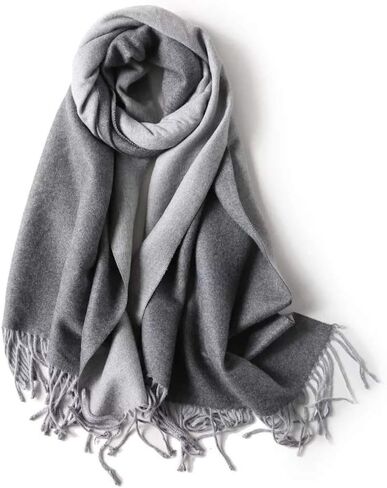 Jeelow Double-Sided Pashmina Shawl Wrap | Cashmere Feel Poncho Cape | Soft & Warm Women's Blanket Scarf in Kuwait