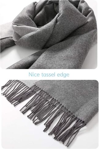 Jeelow Double-Sided Pashmina Shawl Wrap | Cashmere Feel Poncho Cape | Soft & Warm Women's Blanket Scarf in Kuwait