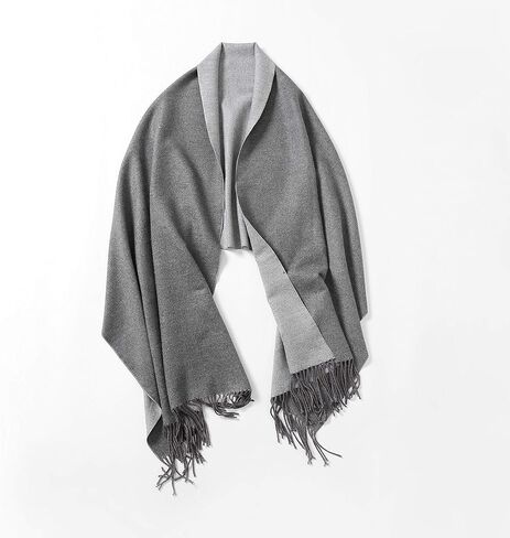 Jeelow Double-Sided Pashmina Shawl Wrap | Cashmere Feel Poncho Cape | Soft & Warm Women's Blanket Scarf in Kuwait