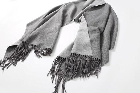 Jeelow Double-Sided Pashmina Shawl Wrap | Cashmere Feel Poncho Cape | Soft & Warm Women's Blanket Scarf in Kuwait