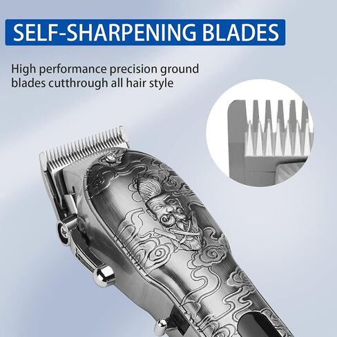 Lanumi Hair Clippers for Men Cordless Hair Trimmer Beard Trimmer/Nose Trimmer Professional T-Blade Trimmer USB Rechargeable Hair Cutting Grooming Kit Barber Clippers Set LED Display in Saudi Arabia
