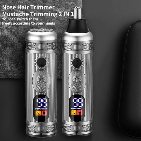 Lanumi Hair Clippers for Men Cordless Hair Trimmer Beard Trimmer/Nose Trimmer Professional T-Blade Trimmer USB Rechargeable Hair Cutting Grooming Kit Barber Clippers Set LED Display in Saudi Arabia