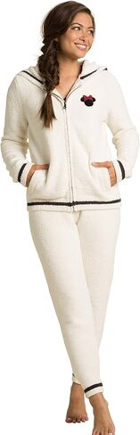 Barefoot Dreams CozyChic Classic Disney Women's Minnie Hoodie, Hooded Sweatshirt in Saudi Arabia