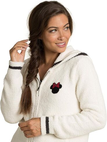 Barefoot Dreams CozyChic Classic Disney Women's Minnie Hoodie, Hooded Sweatshirt in Saudi Arabia