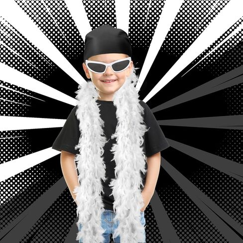 طقم زي مصارع الهالوين 4 قطع من Honic يتضمن قفازات منديل ريش بوا للرجال فستان المصارع in Kuwait