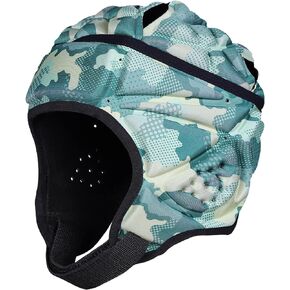 Soft Shell Protective Headgear 7 V 7 Rugby Headguards Padding Padded Helmet Goalkeeper Adjustable Soccer Goalie Helmet Support Rugby Flag Football Helmet Youth Kids Adults