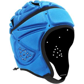 Padded Rugby Helmet Protective Soft Shell Headgear for Hockey Football Soccer Goalie